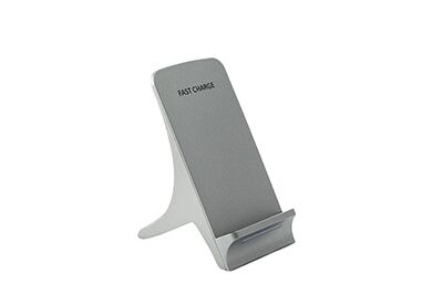 Silver wireless fast charger wireless fast charger